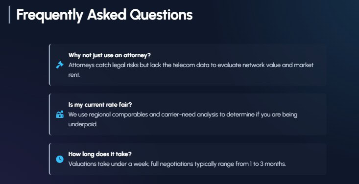 best cell tower lease consultants Littleton 
