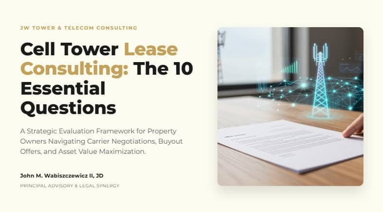 cell tower lease consultant questions to ask 