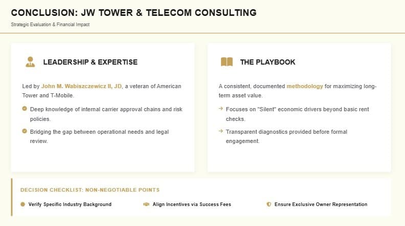cell tower lease consultant questions