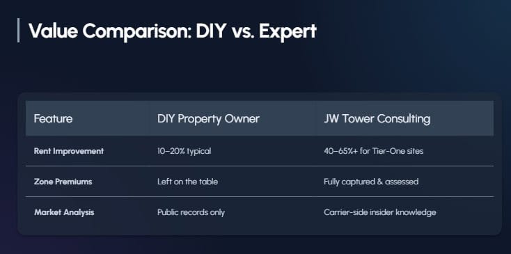 cell tower lease consultant vs diy aurora co 