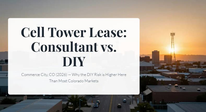 cell tower lease consultant vs diy commerce city co