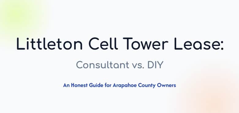 cell tower lease consultant vs diy Littleton co