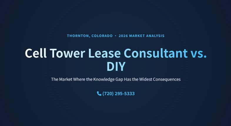 cell tower lease consultant vs diy thornton co 