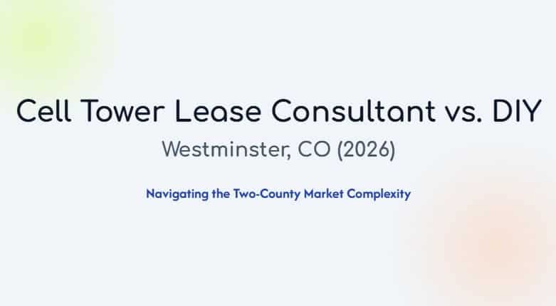 cell tower lease consultant vs diy westminster co