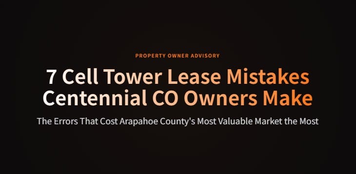 cell tower lease mistakes centennial co