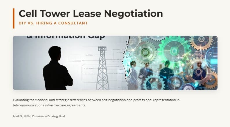 cell tower lease negotiation diy vs consultant