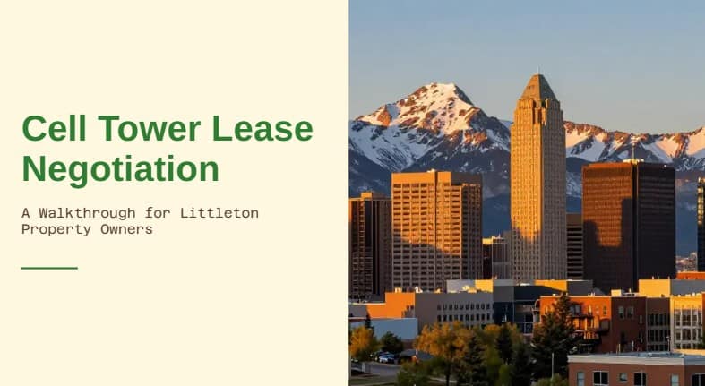 cell tower lease negotiation Littleton co