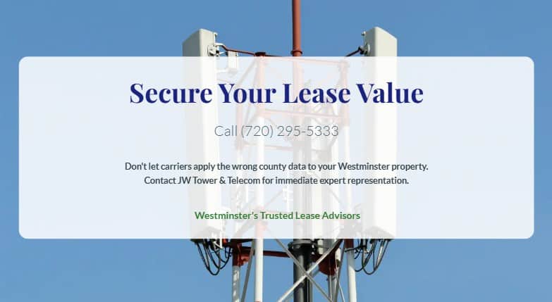 cell tower lease negotiation westminster