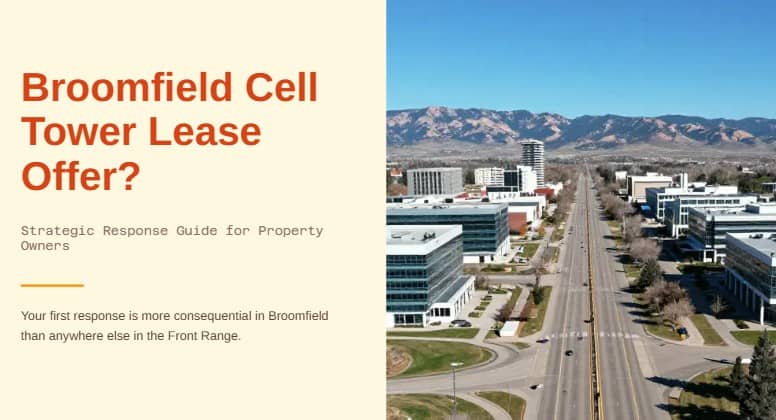 cell tower lease offer broomfield co what to do 