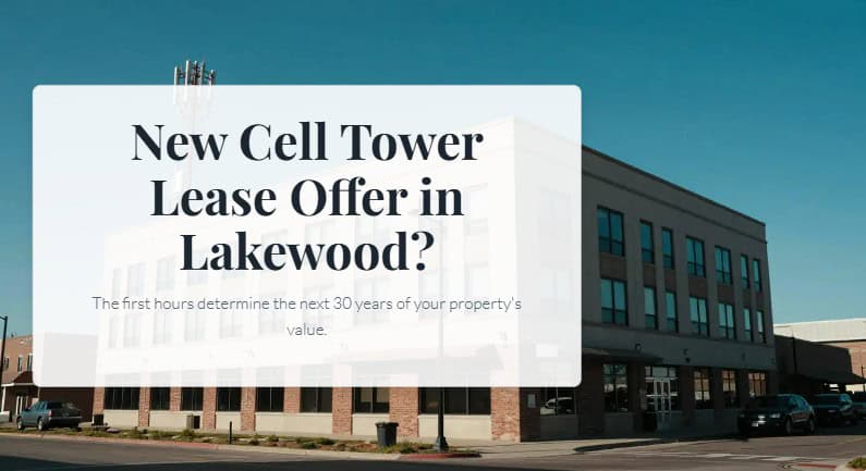 cell tower lease offer lakewood co what to do 