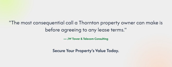 cell tower lease offer thornton what to do