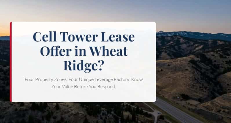 cell tower lease offer wheat ridge co what to do