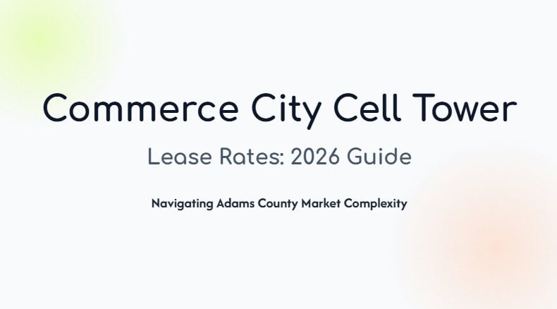 cell tower lease rates commerce city co