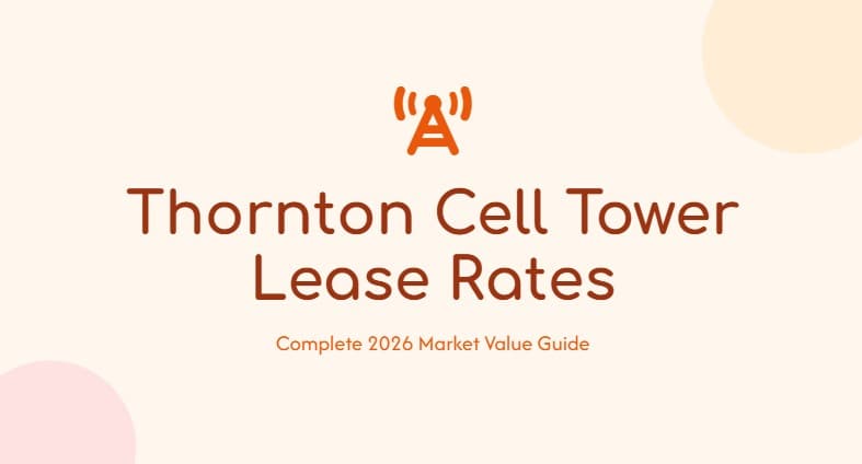 cell tower lease rates thornton co