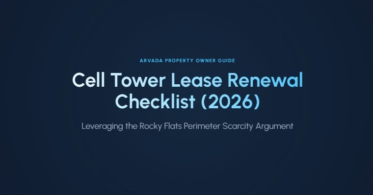 cell tower lease renewal checklist arvada co 