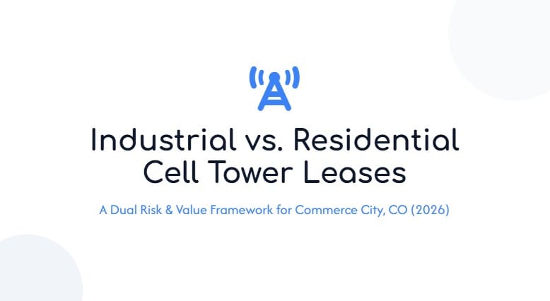 industrial vs residential cell tower lease commerce city co