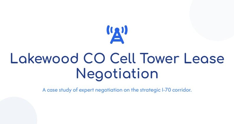 lakewood co cell tower lease case study