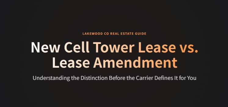 new lease vs amendment cell tower lakewood co