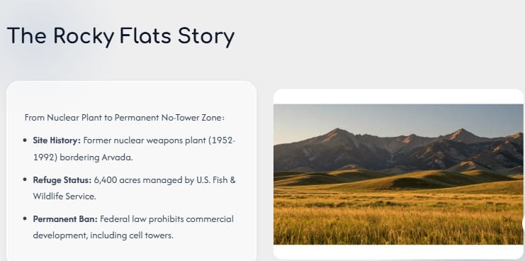 rocky flats cell tower lease arvada co 