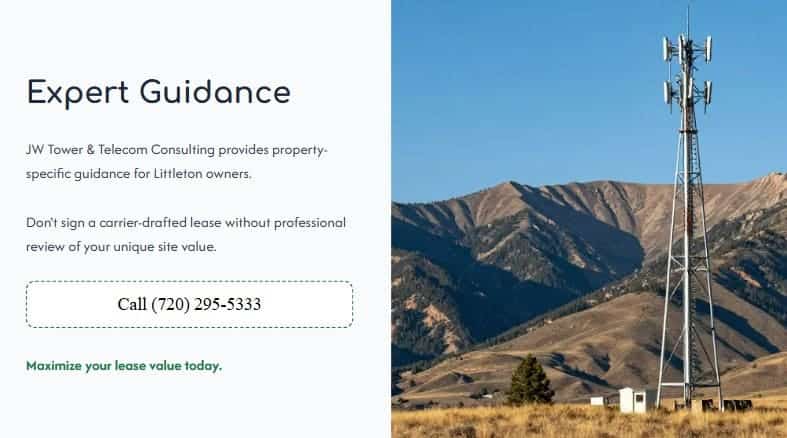 rooftop vs ground cell tower lease Littleton 