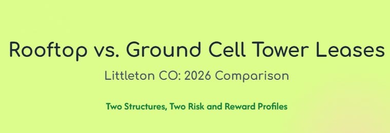 rooftop vs ground cell tower lease Littleton co