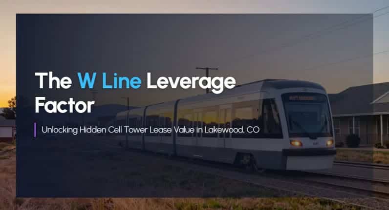 w line light rail cell tower lease lakewood co